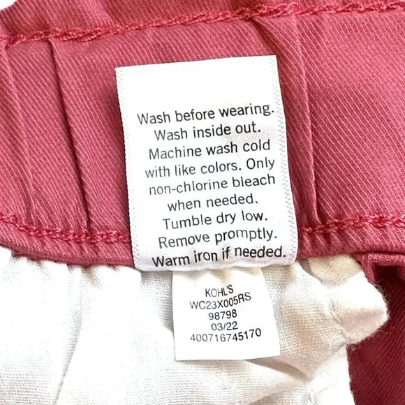 NWT CROFT & BARROW Women Drawstring Pockets Elastic Waist Pink Skirt Plus Sz 4X - Picture 11 of 11